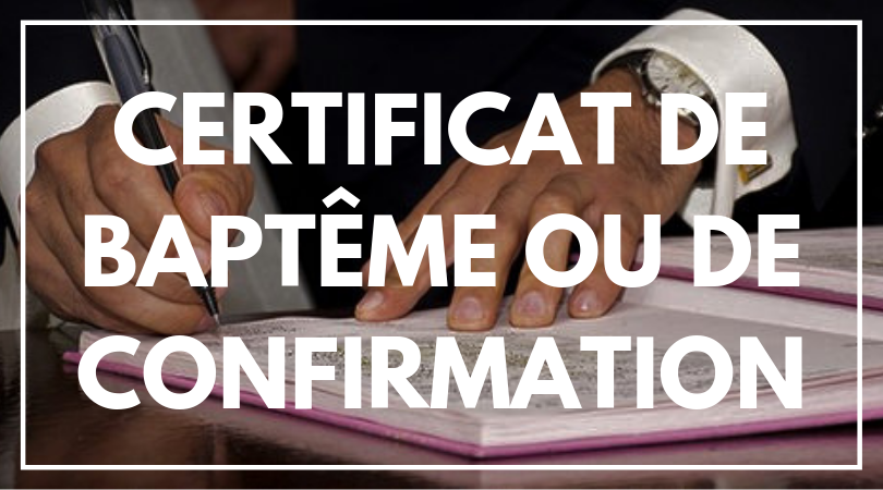 Demande d’extrait d’acte de baptême | Paroisse Coeur de Ville Orléans
